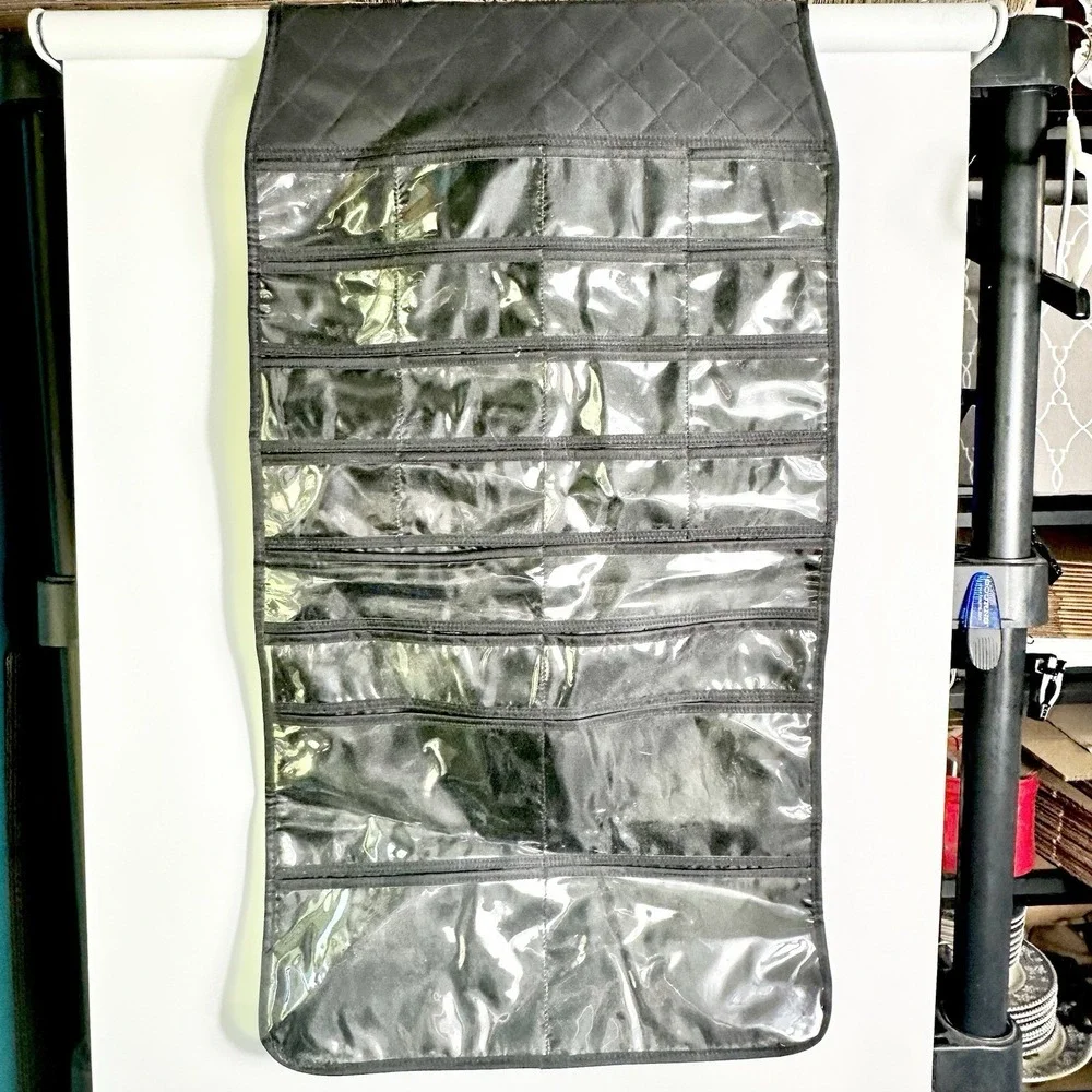 Mary Kay Hanging Cosmetic‎ Organizer Travel Makeup Storage Bag Black 32x18